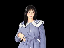 pg家居服手绘