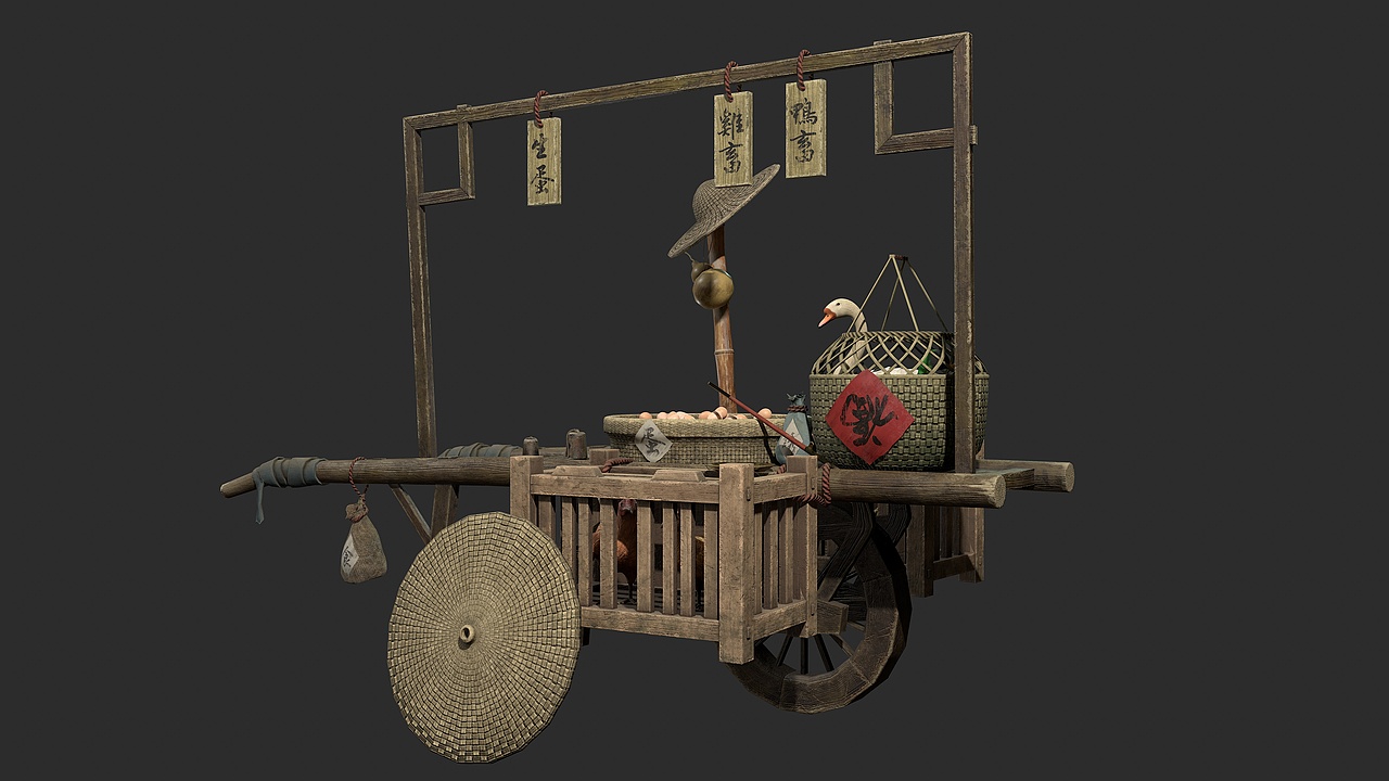 次世代道具建模—鸭畜摊（图ZMjgwMzU3MDIw） - 场景 - 站酷设计师ijing_17原创素材 - 站酷ZCOOL