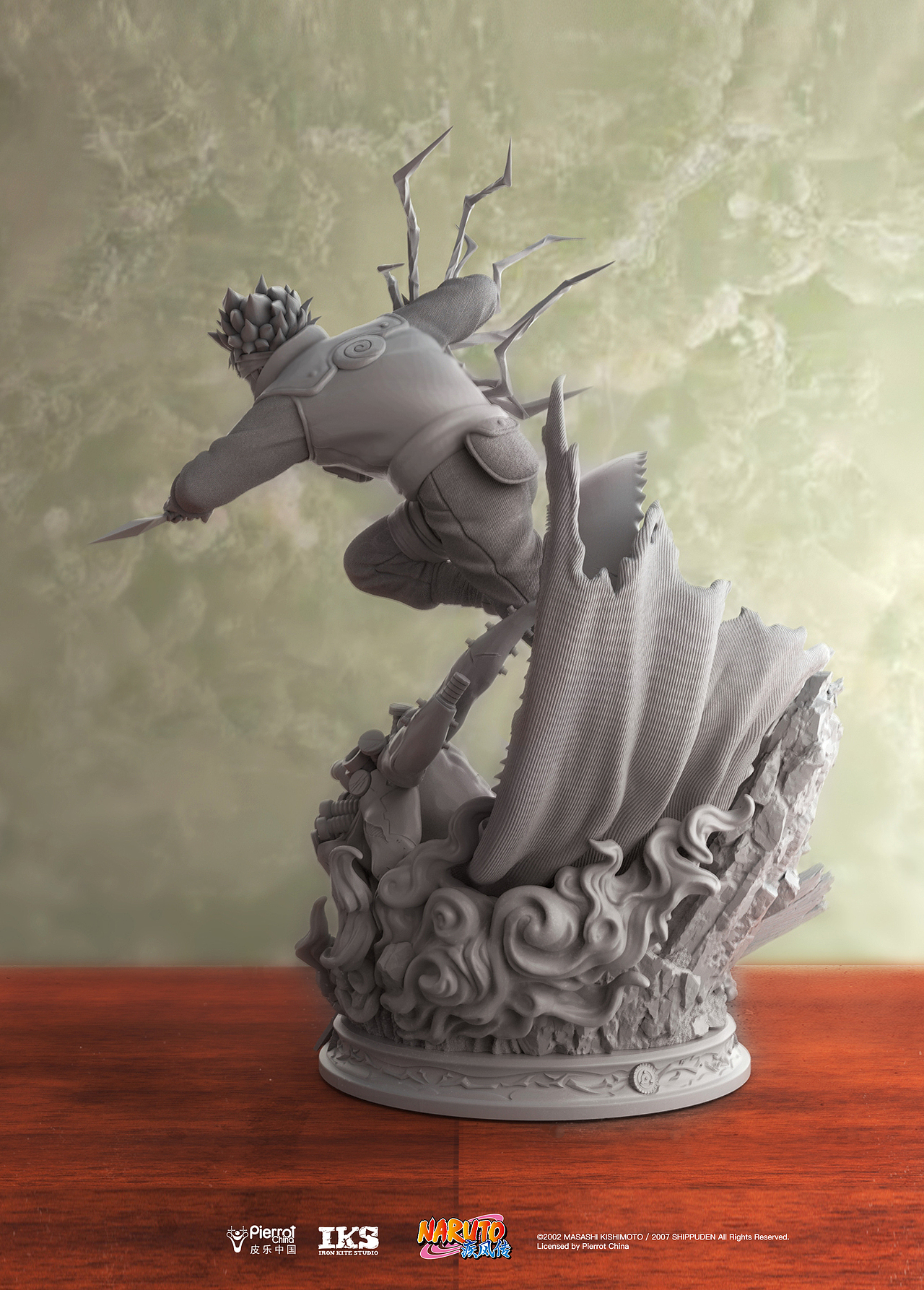 铁风筝工作室 × 火影忍者 1/4《旗木卡卡西》雕像官图|摄影|产品摄影