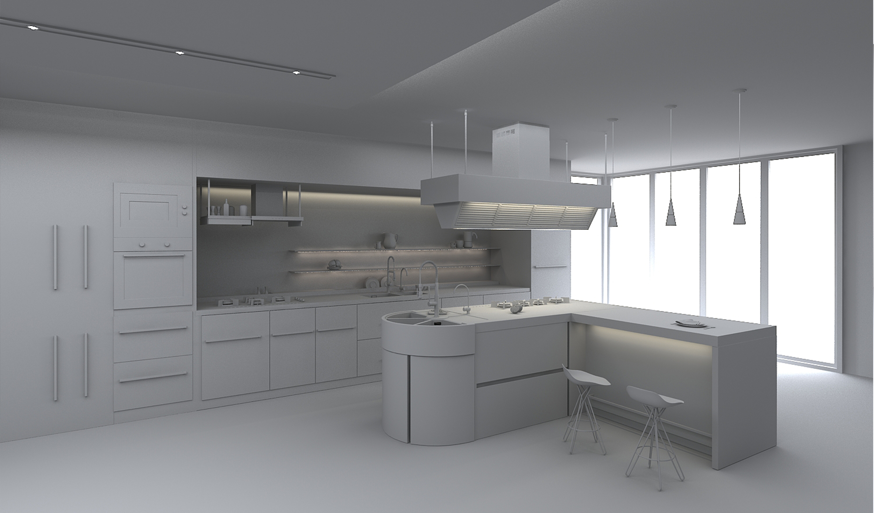 厨具场景建模渲染|三维|场景|尾巴草的夏天 - 原创作品 - 站酷 (zcool