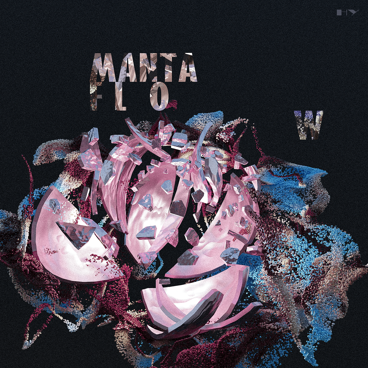 抽象粒子特效海报