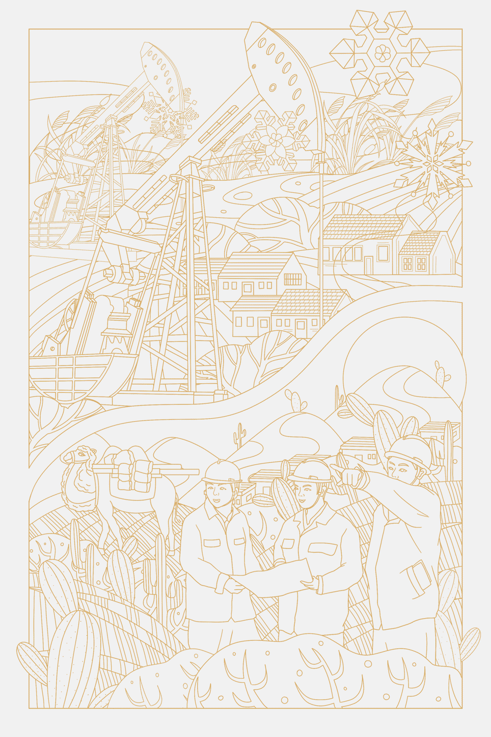 中国石油文创设计/包装插画设计（图ZMjg3ODY1ODI4） - 商业插画 - 站酷设计师贝格文创原创素材 - 站酷ZCOOL