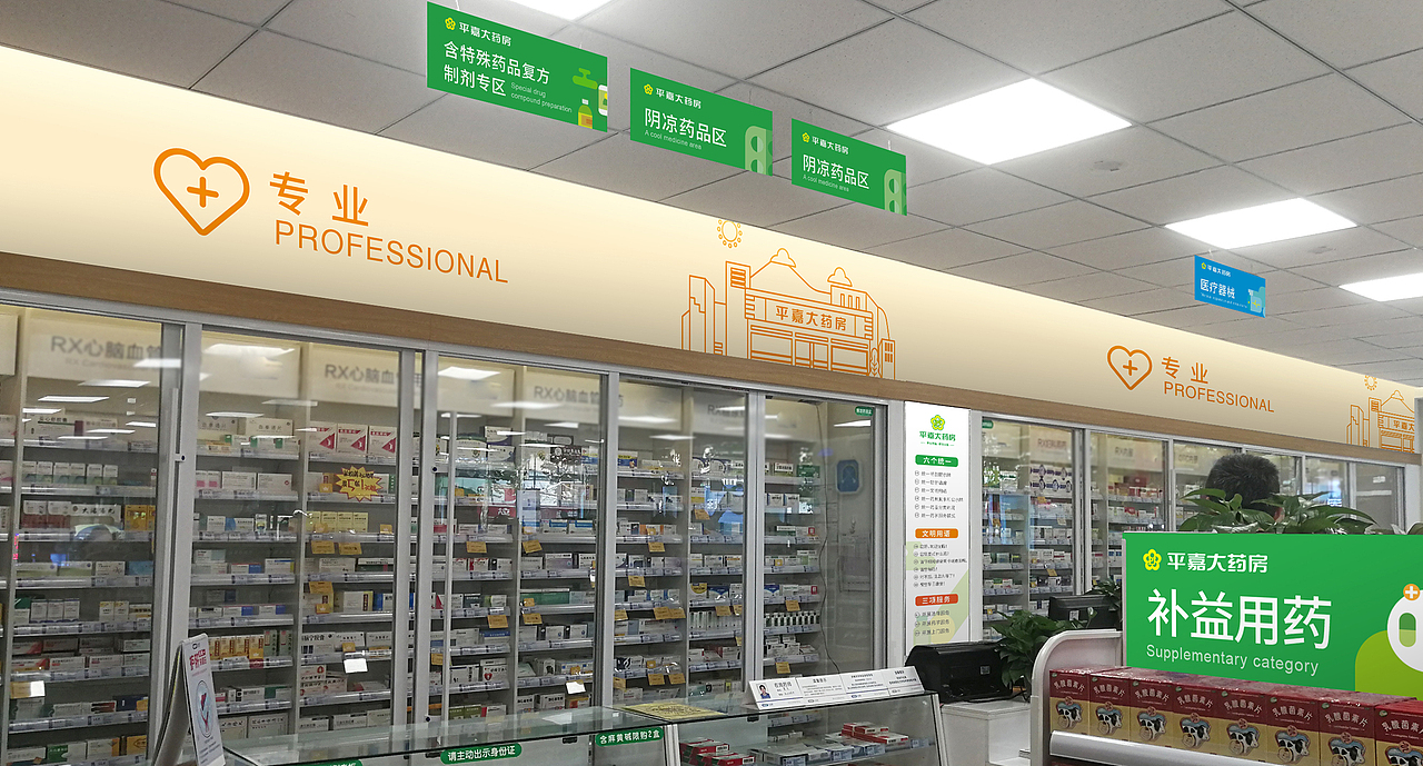 医药品牌形象升级——济南平嘉大药房新形象(图ZMjg3OTIzNTI0) - 品牌 - 站酷设计师宇宙不加油原创素材 - 站酷ZCOOL