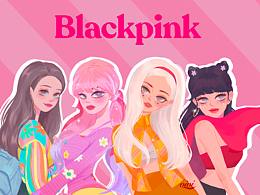 同人海報(bào)重繪-Blackpink