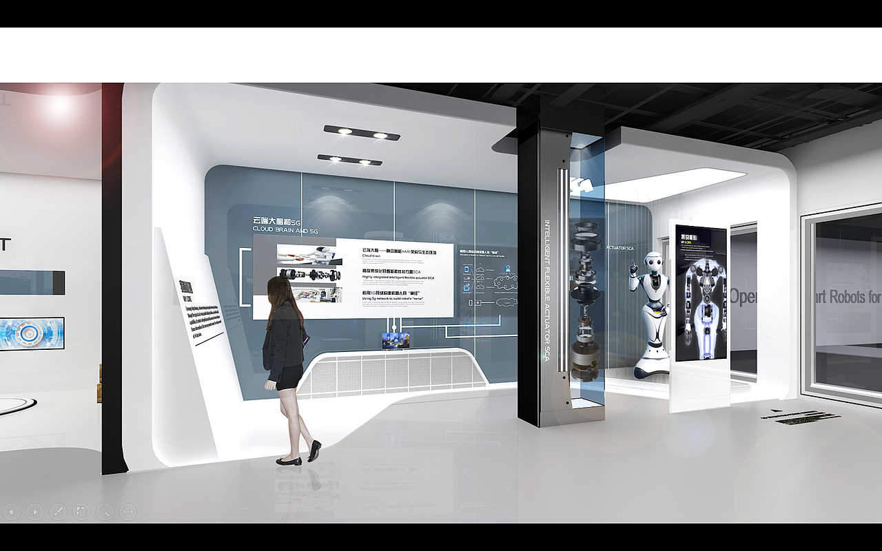 达闼机器人展厅