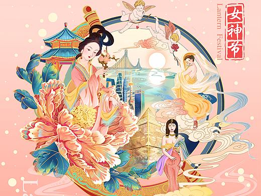 国朝插画女神节 三月女人天