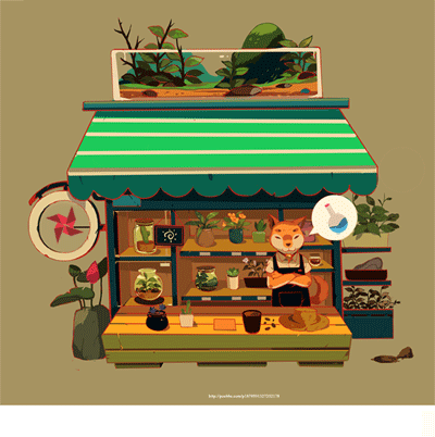 GIF 欢迎光临我的小店~（图ZMjQyMTg0NTY=） - 商业插画 - 站酷设计师猫小犬原创素材 - 站酷ZCOOL