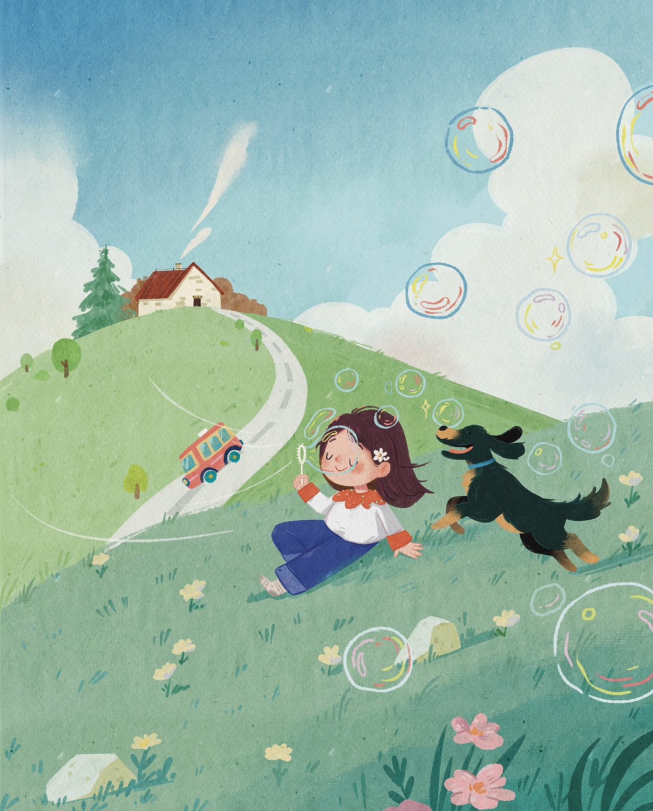 今天要開心呀（圖ZMzk3OTU3MzUy） - 兒童插畫 - 站酷設(shè)計(jì)師trista冬天原創(chuàng)素材 - 站酷ZCOOL