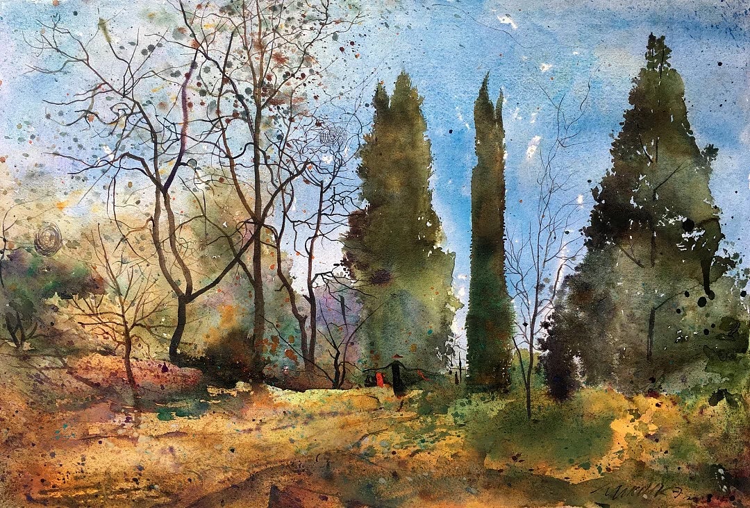 周章科2018年最后部分水彩作品