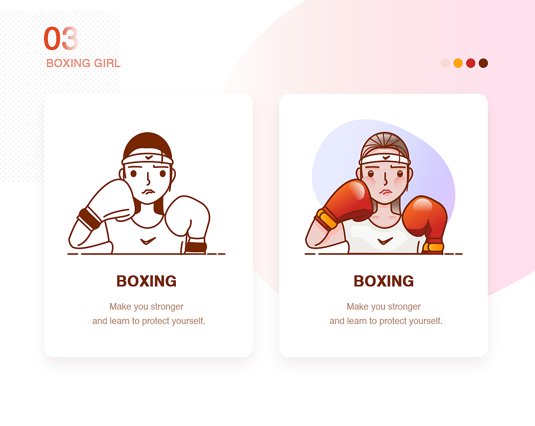 SPORTS GIRL 系列人物插画（图ZMTI3MDM3NzU2） - 创作习作 - 站酷设计师小赖卟皮原创素材 - 站酷ZCOOL