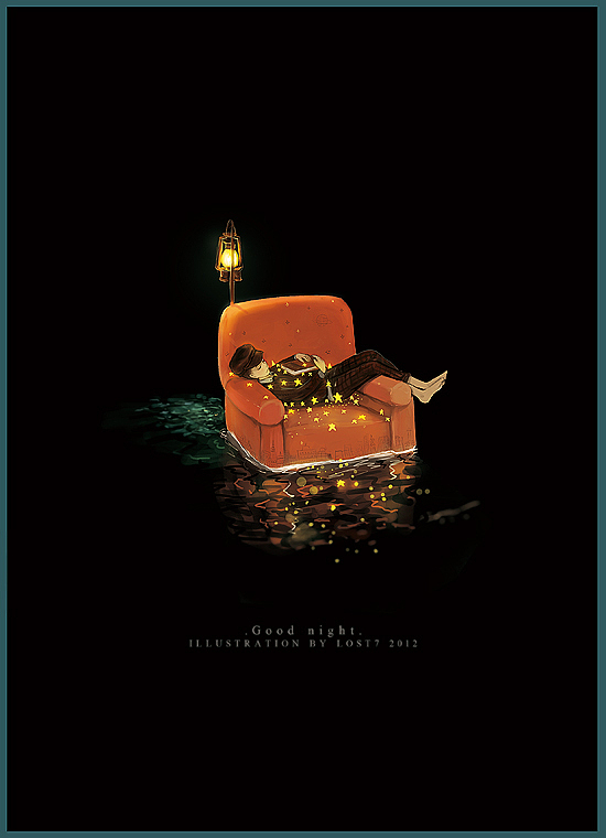 和自己相处（图ZODAxMzM1Ng==） - 商业插画 - 站酷设计师lost7原创素材 - 站酷ZCOOL