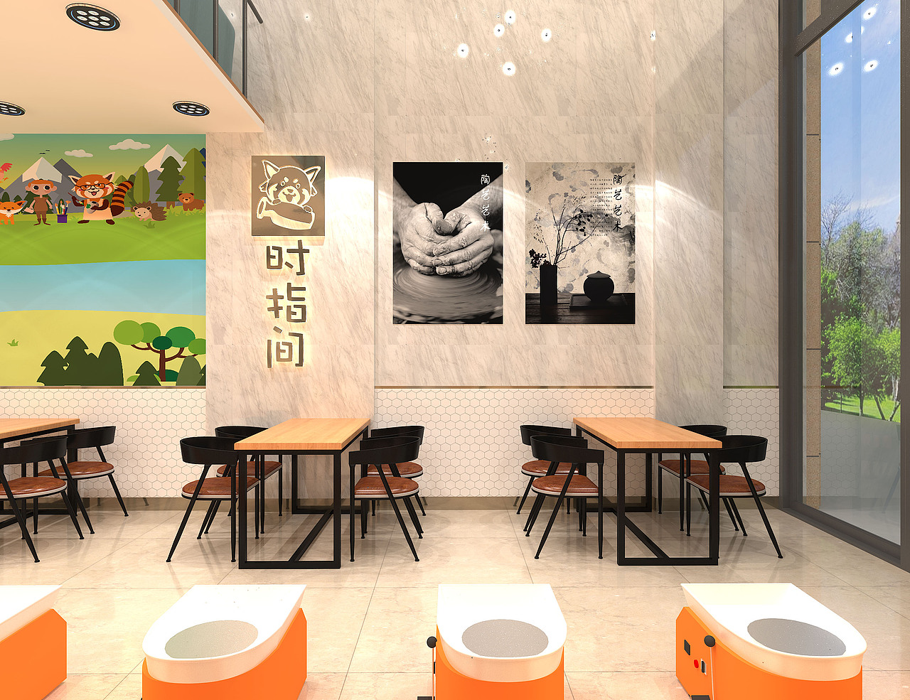 DIY陶艺店装修店面设计图（图ZMTc1MjA1NTE2） - 其他 - 站酷设计师时指间1原创素材 - 站酷ZCOOL