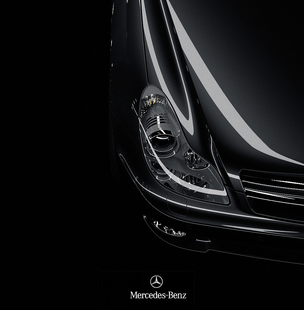 最近自己的一些渣作,望批评-奔驰CLS渲染