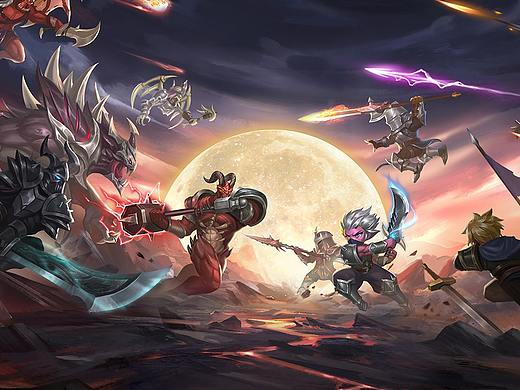 魔渊之刃小人人打架（个人主页-ZNDgwMzg3MzI=） - 商业插画 - 站酷设计师齿轮JT原创素材 - 站酷ZCOOL