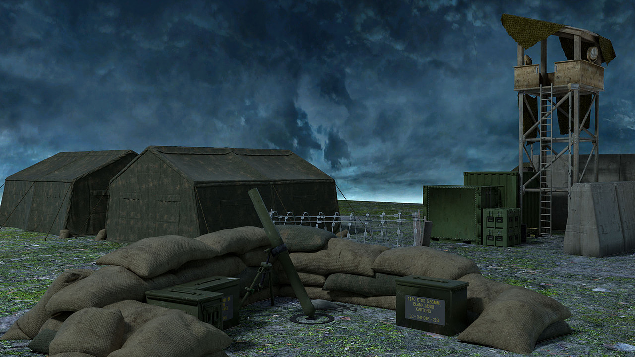 軍事基地場景（圖ZMjc0MDkyODQw） - 場景 - 站酷設計師天空中的棉花糖原創(chuàng)素材 - 站酷ZCOOL