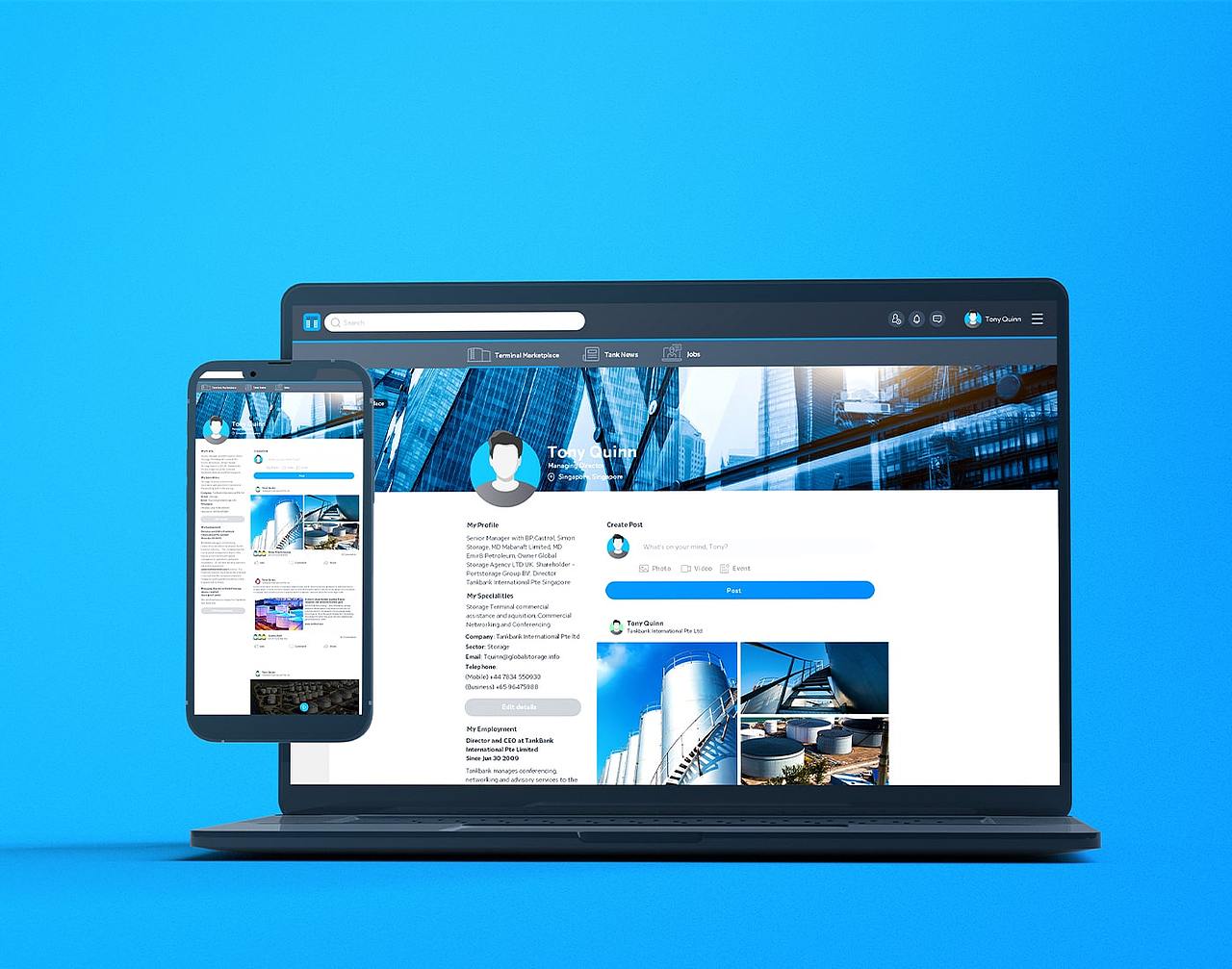 Tankchat Branding and Social media website 2022