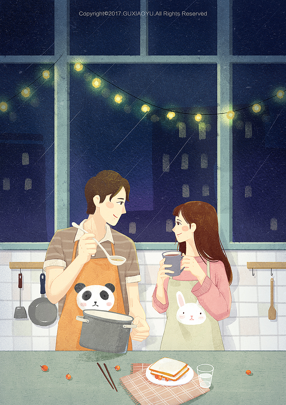 一起做饭|插画|商业插画|顾小屿_原创作品-站酷zcool