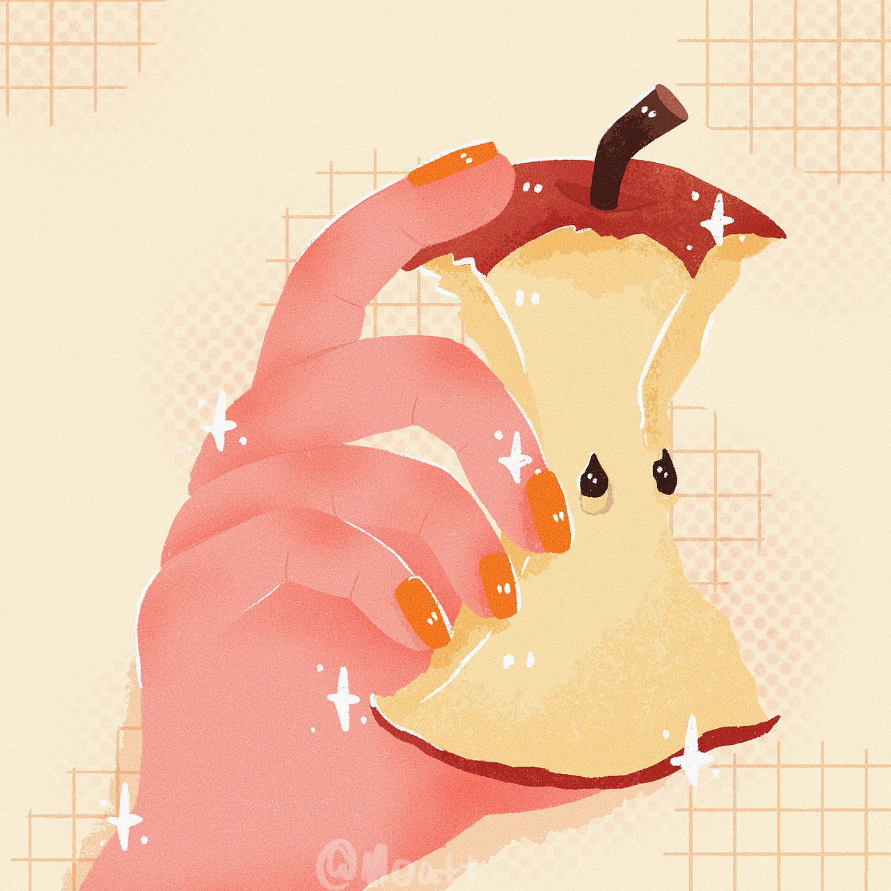 活着其实很好 再吃一颗苹果（图ZMzQ4OTQ2Nzk2） - 儿童插画 - 站酷设计师Meatt不吃姜原创素材 - 站酷ZCOOL