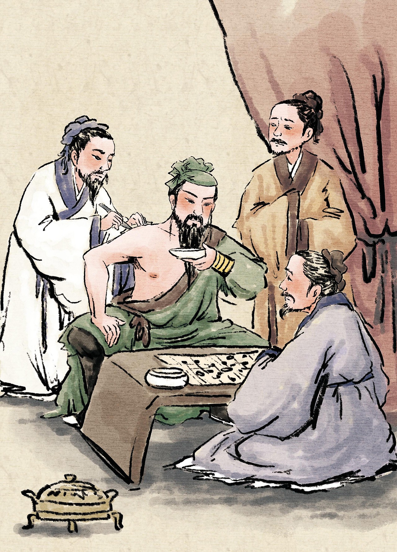 仿国画插画（图ZMTUwNTQwMjQ0） - 儿童插画 - 站酷设计师木星插画工作室原创素材 - 站酷ZCOOL