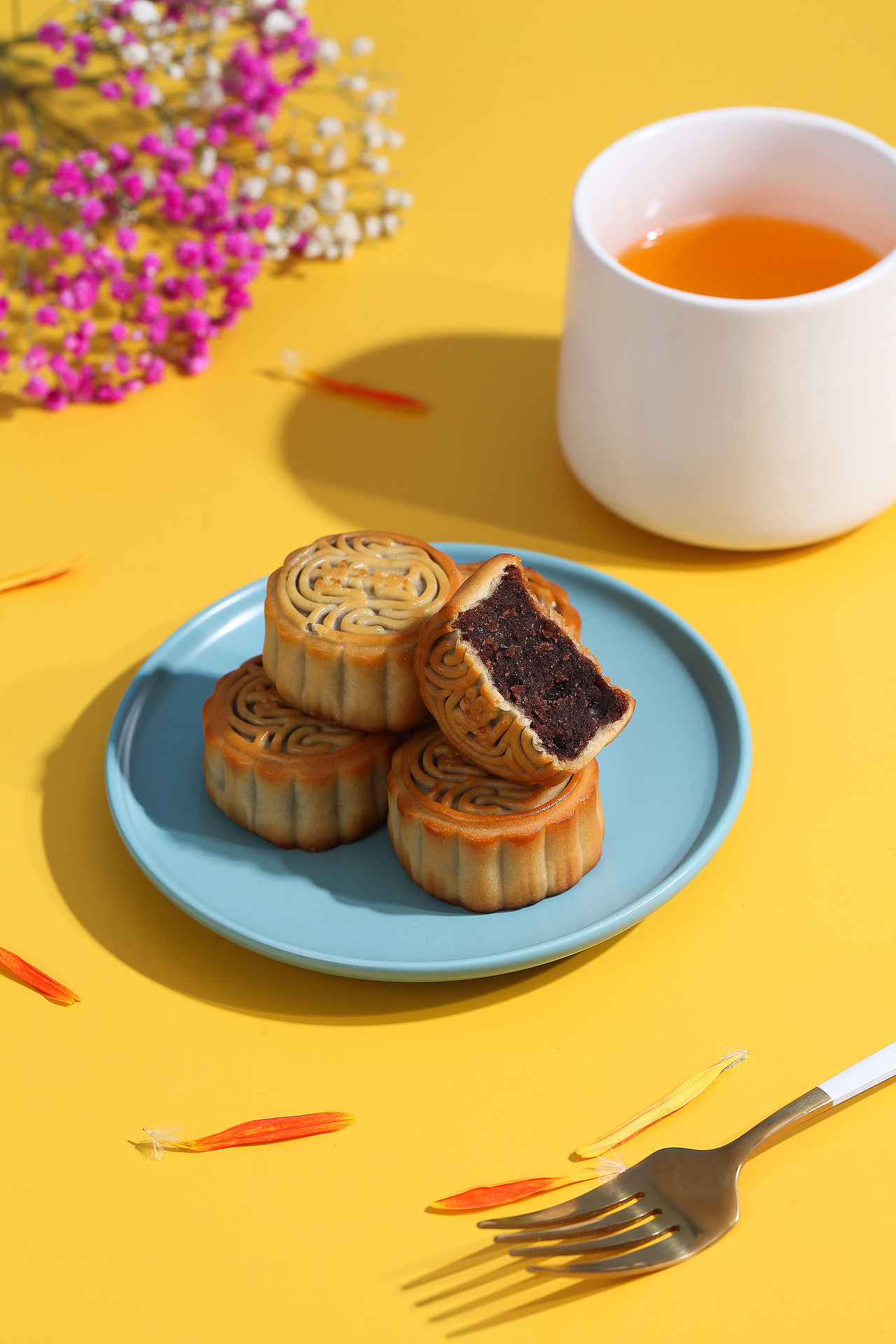 香港枫叶月饼拍摄（图ZMjU0OTM0NTMy） - 产品摄影 - 站酷设计师秦山之味原创素材 - 站酷ZCOOL