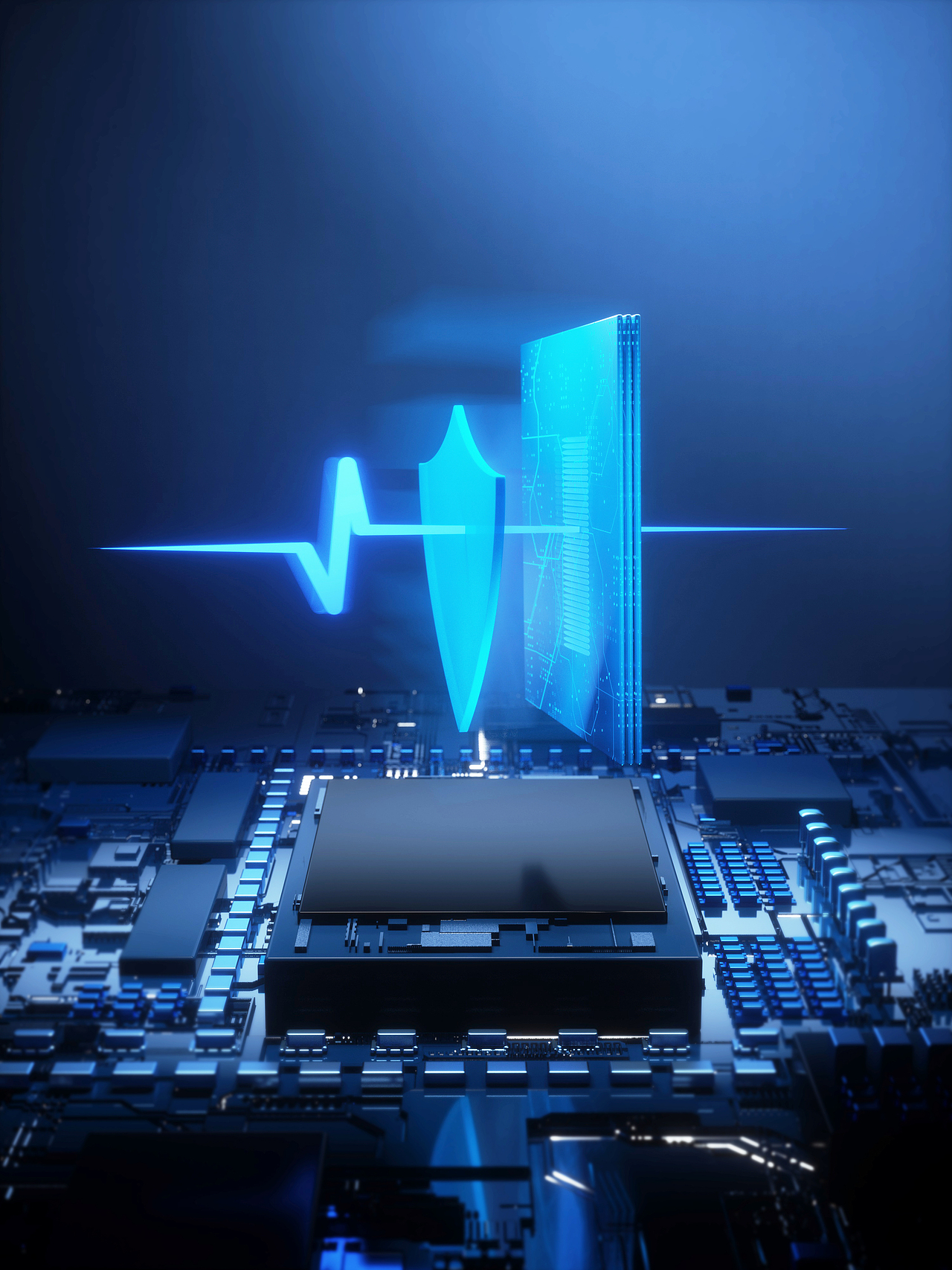 【吸尘器-充气泵】产品渲染