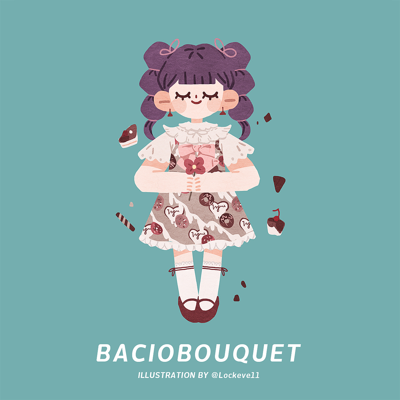 | BACIOBOUQUET | 可可家的女孩（图ZMTU3NTUwODg4） - 商业插画 - 站酷设计师柴十一原创素材 - 站酷ZCOOL