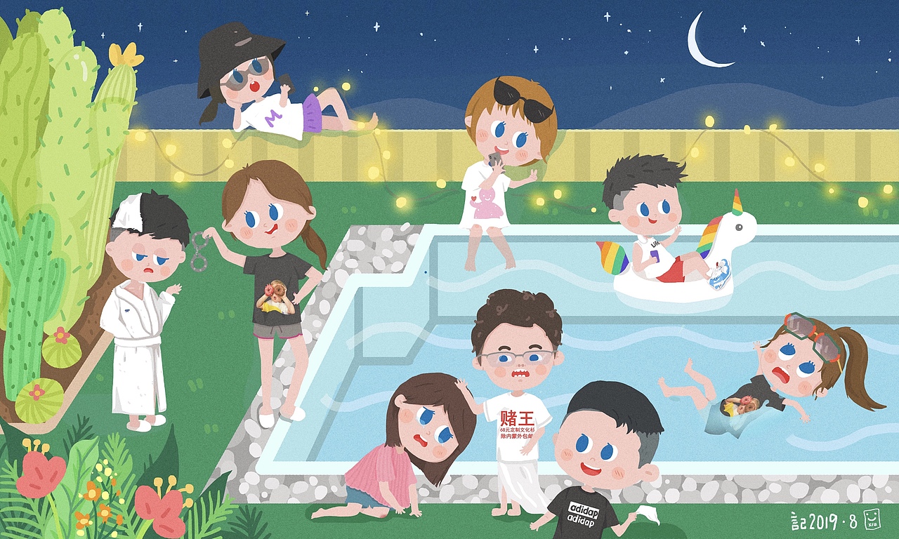 2019夏 小场景（图ZMTc1MjYwMjA0） - 创作习作 - 站酷设计师盖盖_gg原创素材 - 站酷ZCOOL