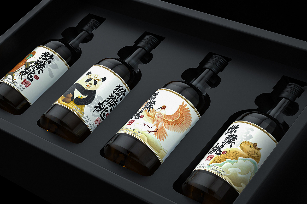 厚珍·秦岭四宝系列果酒（图ZMjM3Njk2MTY0） - 品牌 - 站酷设计师成都观唐创意原创素材 - 站酷ZCOOL