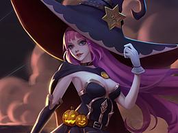 插画练习-魔女