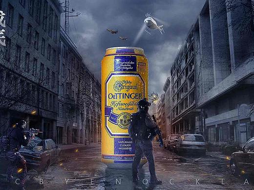 啤酒合成海报（个人主页-ZNTgwMDk5NDg=） - 电商 - 站酷设计师李小斌设计原创素材 - 站酷ZCOOL