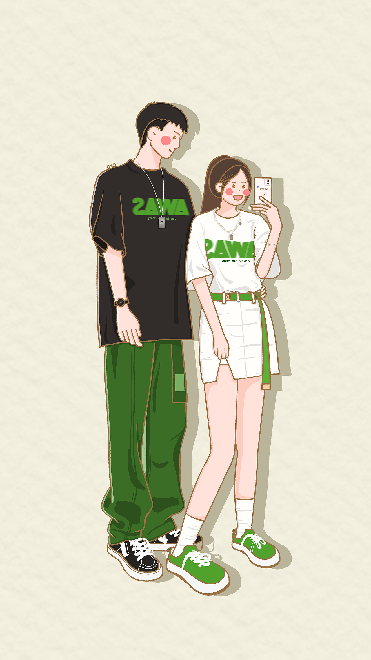 ins扁平风人物插画练习（图ZMzA0Njg0MDQ0） - 创作习作 - 站酷设计师蛋小荷原创素材 - 站酷ZCOOL