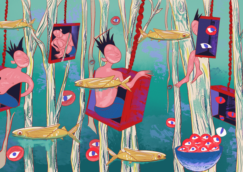 “狂人”日记1⃣️（图ZMzA5Mjg3MjM2） - 艺术插画 - 站酷设计师April96原创素材 - 站酷ZCOOL