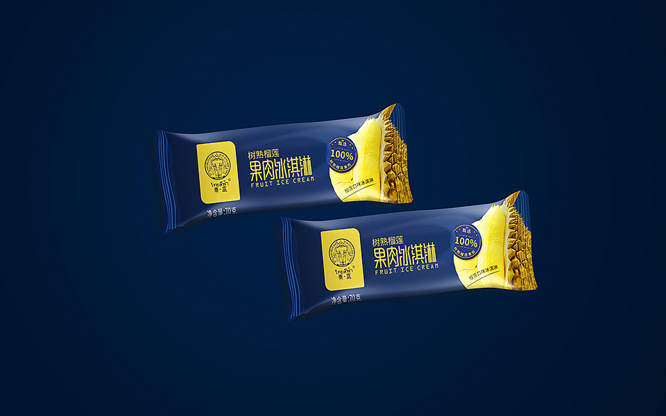 榴莲冰棍包装设计