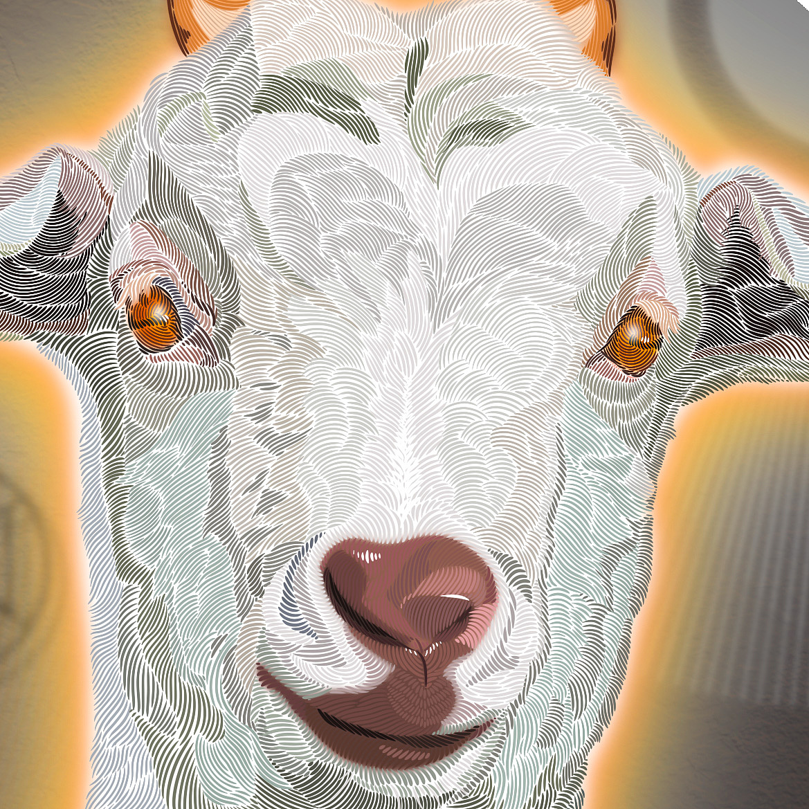 羊咩咩（图ZMzI4MjcyMjky） - 艺术插画 - 站酷设计师由野新原创素材 - 站酷ZCOOL