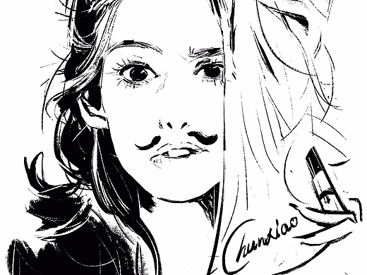 绘画笔记の美人如梦