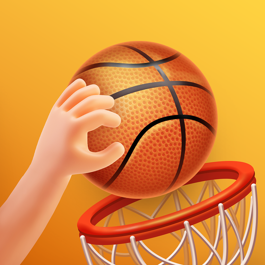 手绘NBA篮球投篮插画图片素材免费下载 - 觅知网