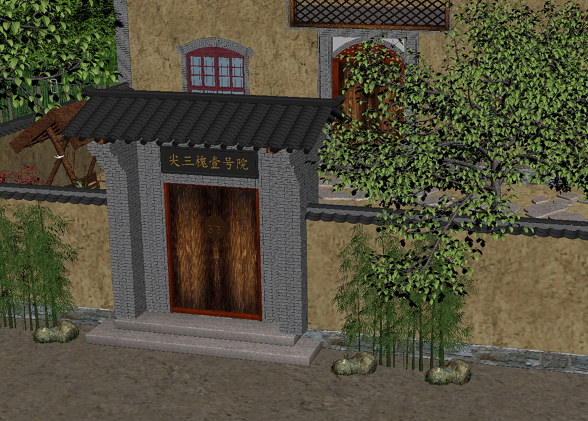 农家小院（图ZMzUxNTk4NjQ=） - 建筑设计 - 站酷设计师朗晨工作室原创素材 - 站酷ZCOOL