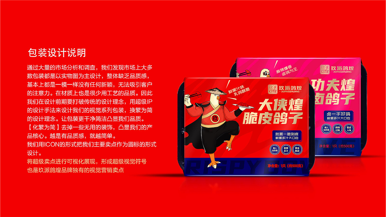 玖派鸽煌脆皮乳鸽食品包装设计