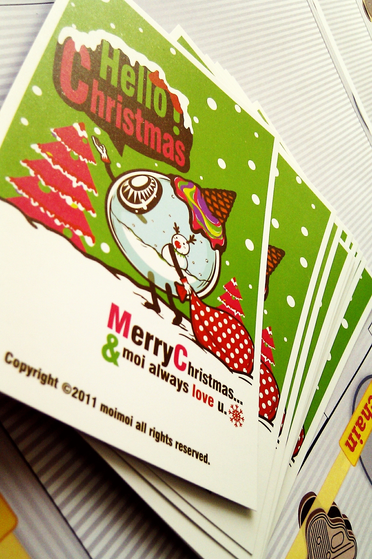 2011moi圣诞小卡——眼珠风雪球（大家都圣诞快乐哈~>3<)（图ZNDY0NDcwNA==） - 商业插画 - 站酷设计师moiiiiiiix原创素材 - 站酷ZCOOL