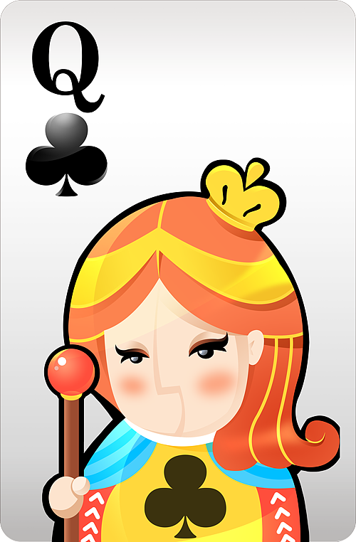 卡通扑克牌设计练习