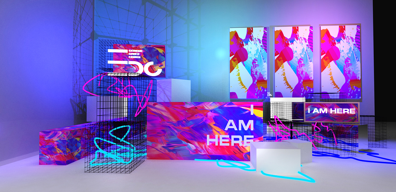 EDC女子瘦身中心上海开业场景设计