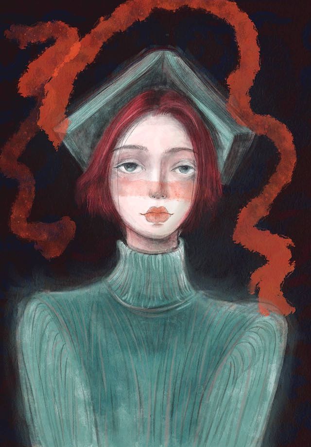 不停画画 女孩插画 七月合集