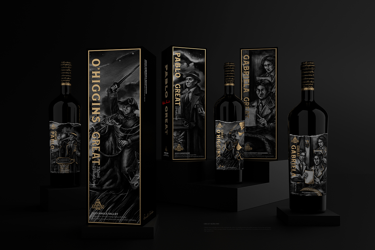 【KERLOSO·GREAT】智利红酒包装
