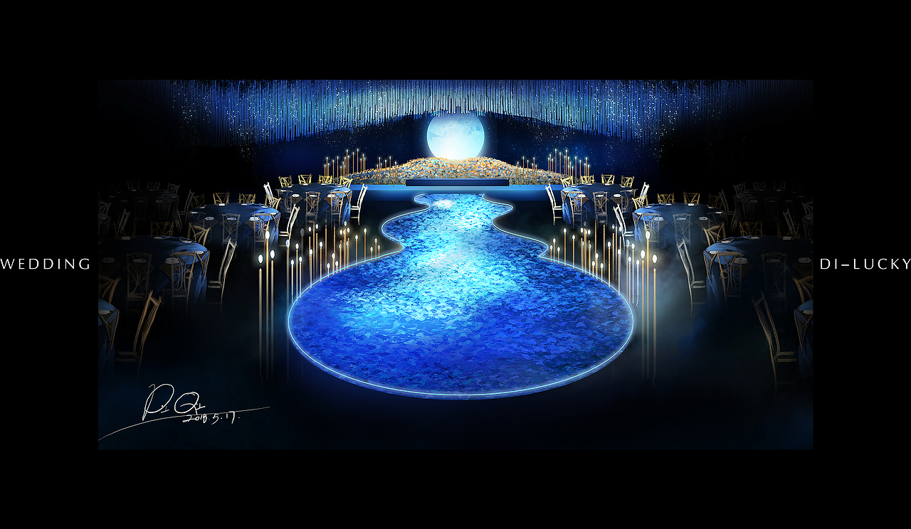 手绘婚宴设计百图