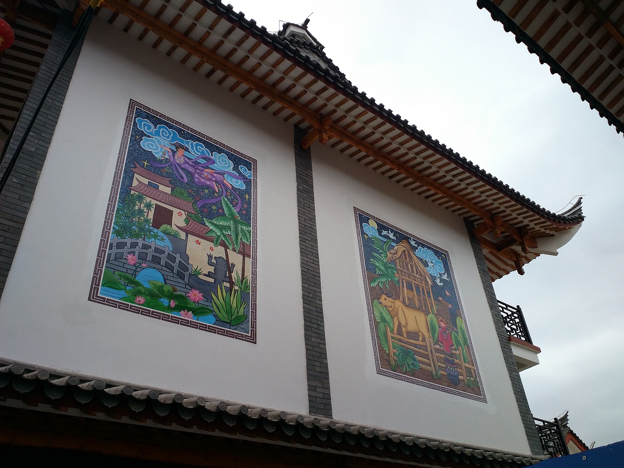 云南壮族壁画墙体彩绘