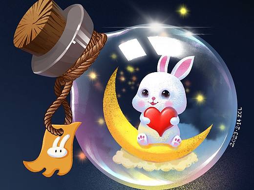 许愿兔（兔年Q版形象定制）