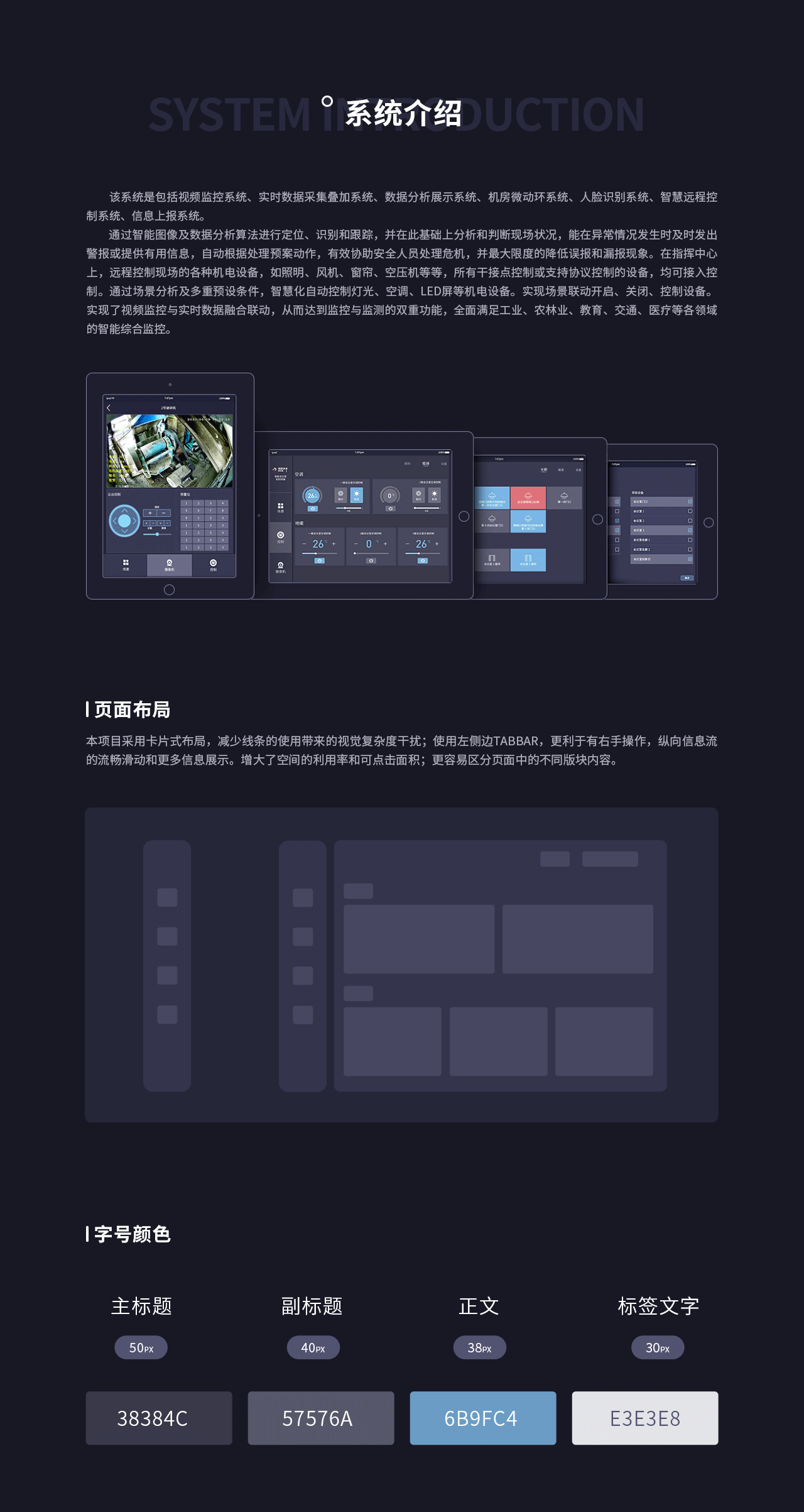 智能家居控制PADGUI智慧控制pad界面视频监控PAD界面（图ZMjM4MDQ4Nzgw） - APP界面 - 站酷设计师大群子原创素材 - 站酷ZCOOL