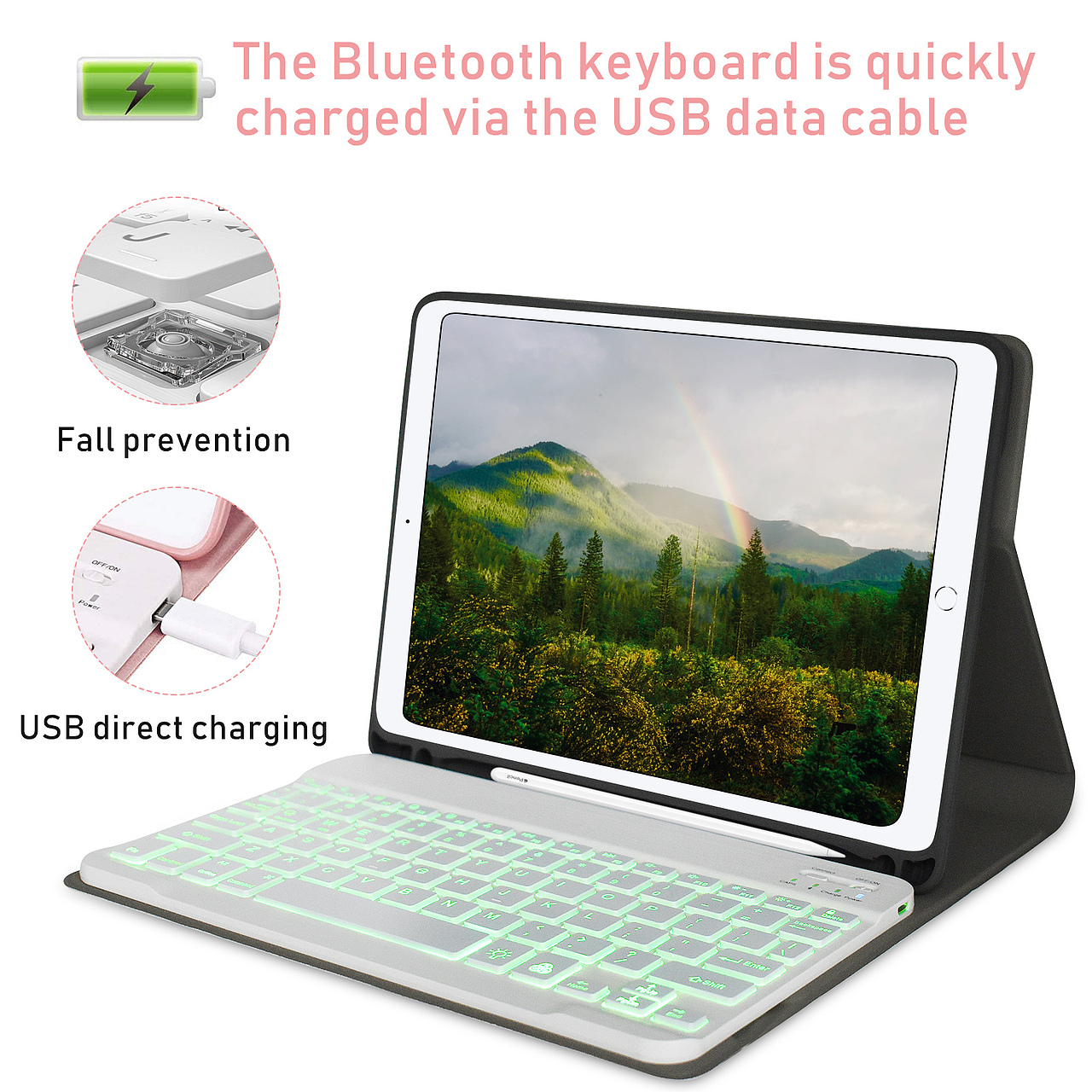 亚马逊 9.7寸发光键盘