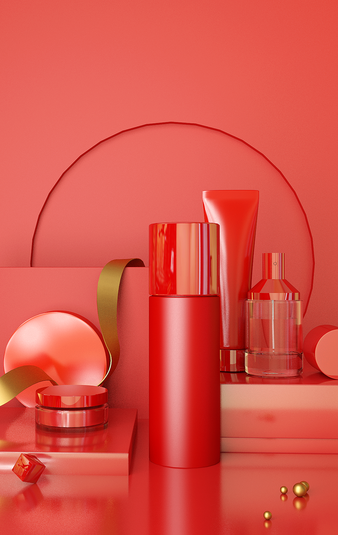 这是同色产品场景图
<br>区分开需要对材质的了解把控,反复调试出效果。