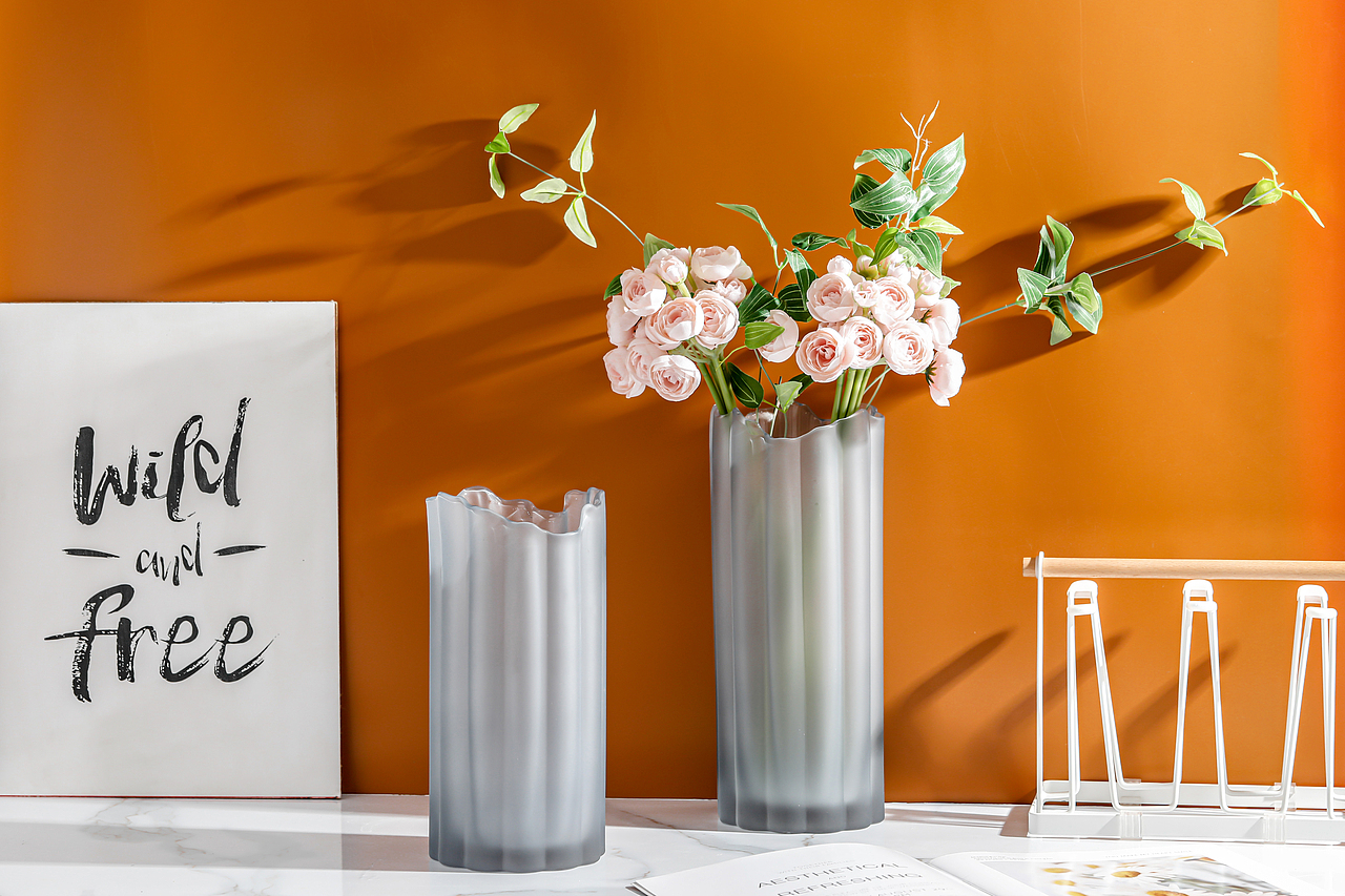 不规则磨砂花瓶摆件